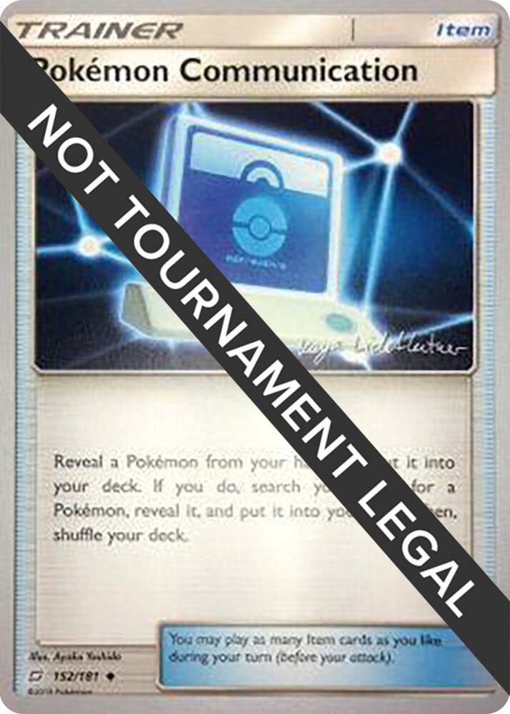 Pokemon Communication 2019 Kaya Lichtleitner 152/181 (World Championship Decks)  | Good Games Adelaide SA
