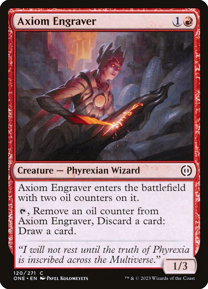 Axiom Engraver 120 (Phyrexia: All Will Be One)  - Foil | Good Games Adelaide SA