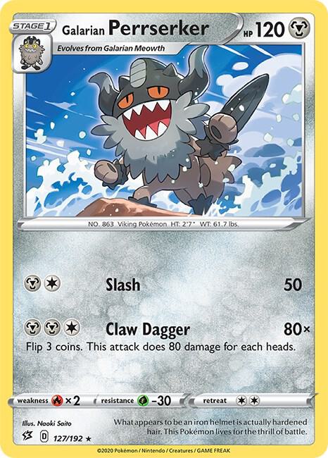 Galarian Perrserker 127/192 (SWSH02: Rebel Clash)  | Good Games Adelaide SA