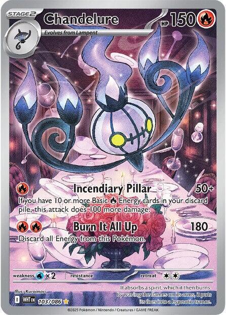 Chandelure 103/086 103/086 (SV: White Flare)  - Holofoil | Good Games Adelaide SA