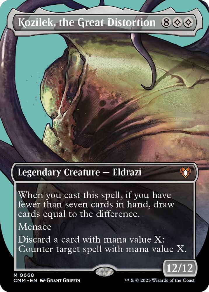 Kozilek, the Great Distortion 668 (Commander Masters)  - Borderless | Good Games Adelaide SA