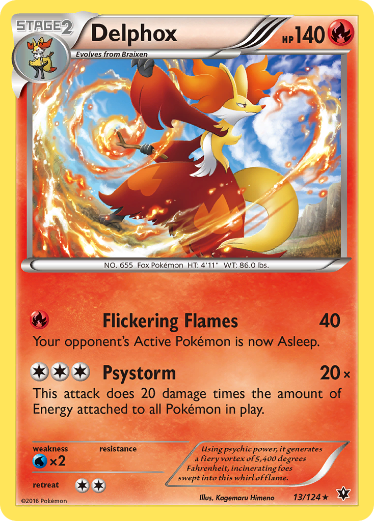 Delphox (13/124) [XY: Fates Collide] | Good Games Adelaide SA