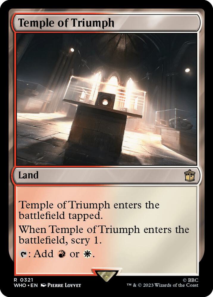 Temple of Triumph 321 (Universes Beyond: Doctor Who)  - Foil | Good Games Adelaide SA