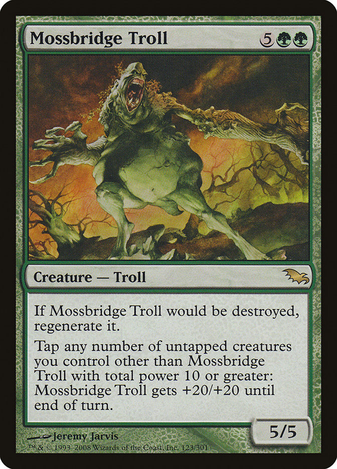 Mossbridge Troll 123 (Shadowmoor)  - Foil | Good Games Adelaide SA