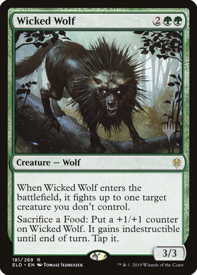 Wicked Wolf (Promo Pack) [Throne of Eldraine Promos] | Good Games Adelaide SA