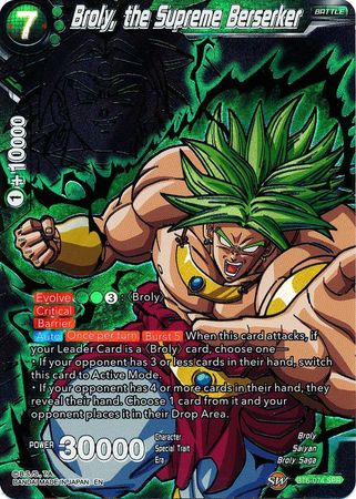 Broly, the Supreme Berserker (SPR) [BT6-074_SPR] | Good Games Adelaide SA