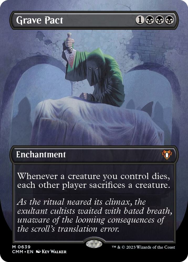 Grave Pact 639 (Commander Masters)  - Borderless Foil | Good Games Adelaide SA