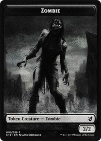 Zombie (010) // Zombie (011) Double-sided Token [Commander 2019 Tokens] | Good Games Adelaide SA