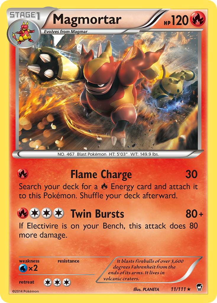Magmortar (11/111) [XY: Furious Fists] | Good Games Adelaide SA