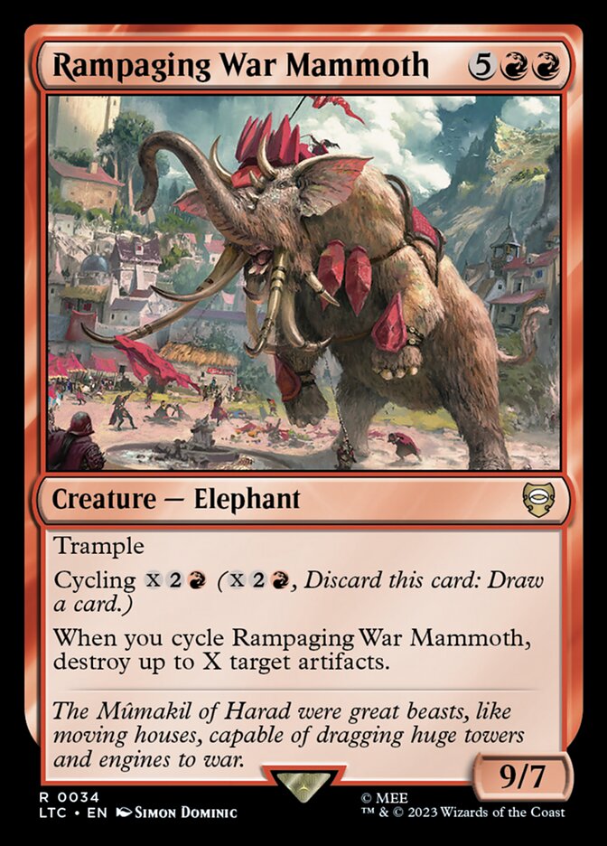 Rampaging War Mammoth 34 (Commander: The Lord of the Rings: Tales of Middle-earth)  | Good Games Adelaide SA