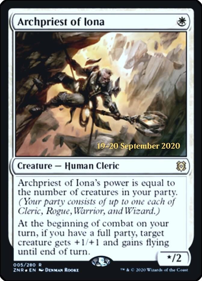 Archpriest of Iona 5 (Prerelease Cards)  - Foil | Good Games Adelaide SA