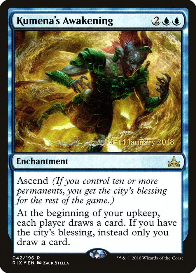 Kumena's Awakening [Rivals of Ixalan Promos] | Good Games Adelaide SA