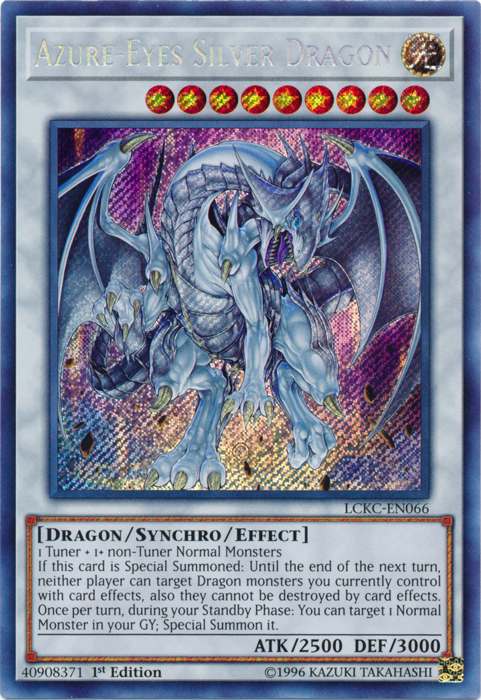 Azure-Eyes Silver Dragon [LCKC-EN066] Secret Rare | Good Games Adelaide SA