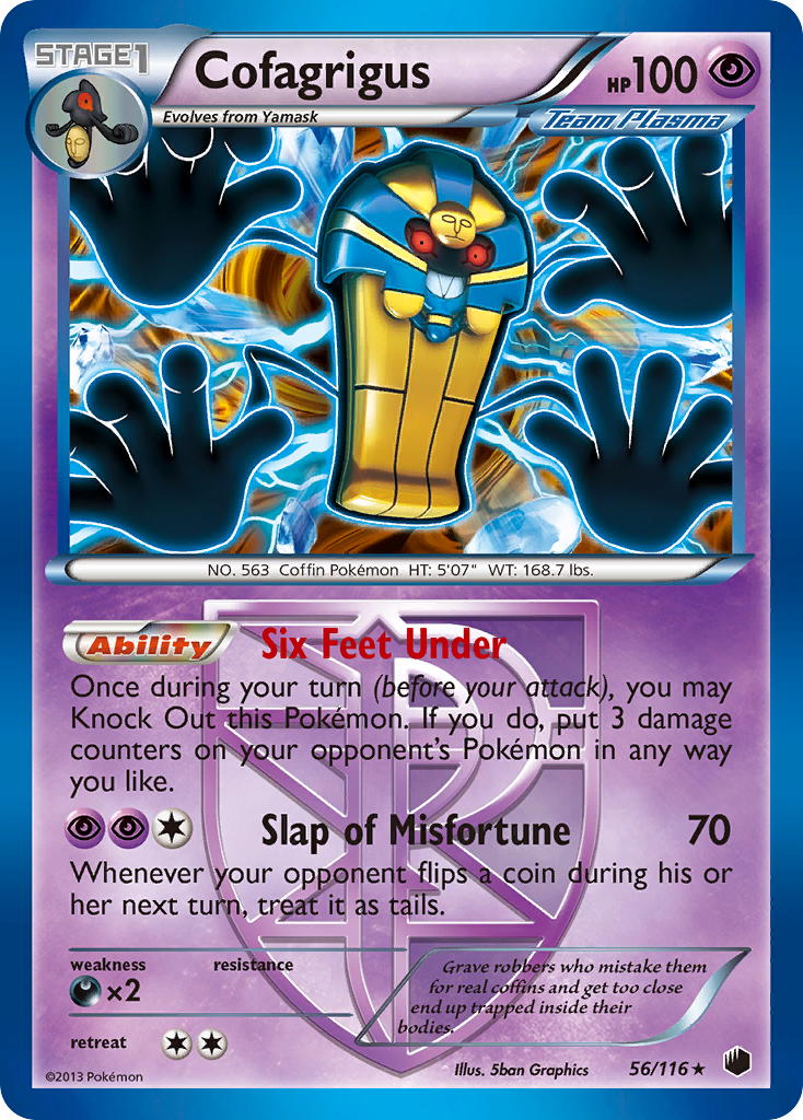 Cofagrigus (56/116) [Black & White: Plasma Freeze] | Good Games Adelaide SA