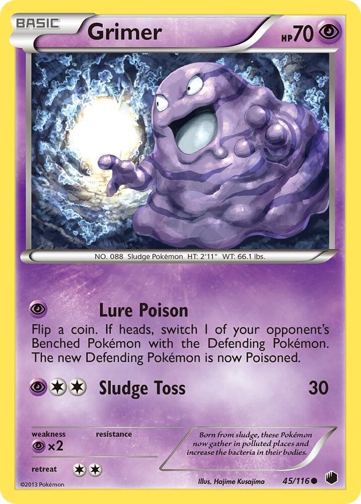 Grimer 45/116 (Plasma Freeze)  - Reverse Holofoil | Good Games Adelaide SA