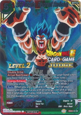 SSB Gogeta, Resonant Explosion (Level 2) (EX04-03) [Judge Promotion Cards] | Good Games Adelaide SA