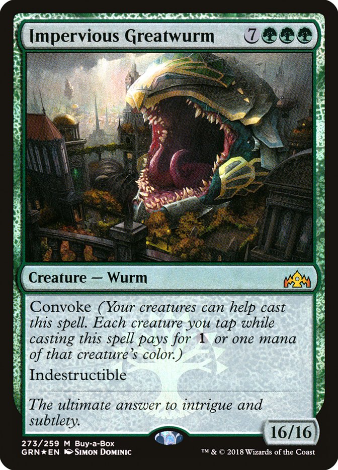 Impervious Greatwurm (Buy-A-Box) [Guilds of Ravnica] | Good Games Adelaide SA