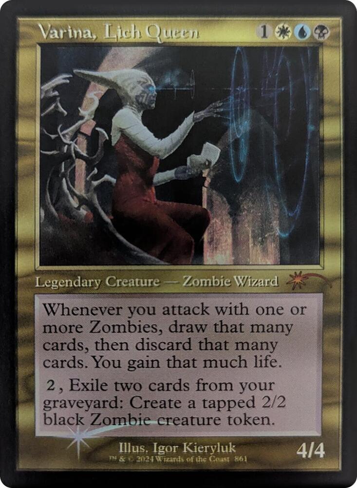 Varina Lich Queen Retro Frame 861 (Secret Lair Drop Series)  - Foil | Good Games Adelaide SA