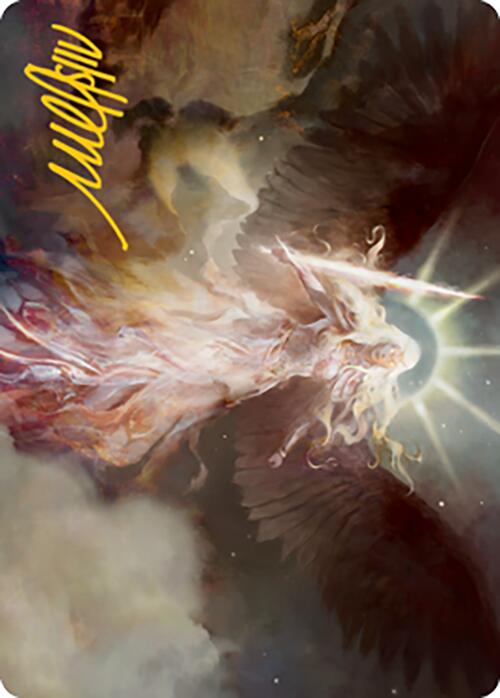 Serra's Emissary Art Card (Gold-Stamped Signature) [Modern Horizons 2 Art Series] | Good Games Adelaide SA