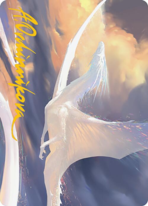 Timeless Dragon Art Card (Gold-Stamped Signature) [Modern Horizons 2 Art Series] | Good Games Adelaide SA