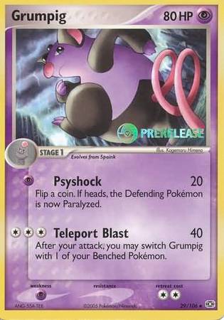 Grumpig (29/106) (Prerelease Promo) [Nintendo: Black Star Promos] | Good Games Adelaide SA