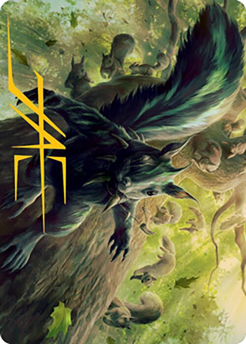 Chatterfang, Squirrel General Art Card (68) (Gold-Stamped Signature) [Modern Horizons 2 Art Series] | Good Games Adelaide SA