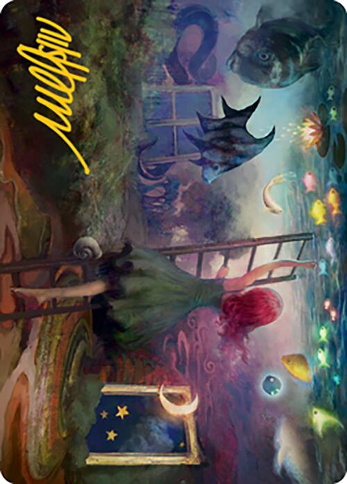 Lucid Dreams Art Card (Gold-Stamped Signature) [Modern Horizons 2 Art Series] | Good Games Adelaide SA