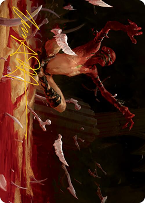 Bone Shards Art Card (Gold-Stamped Signature) [Modern Horizons 2 Art Series] | Good Games Adelaide SA