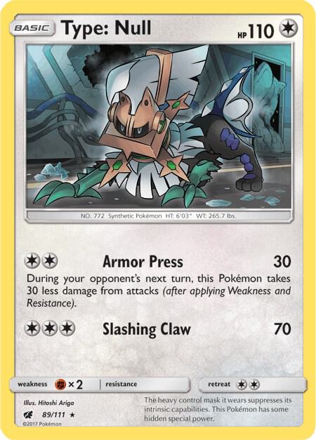 Type Null 89/111 (SM - Crimson Invasion)  - Holofoil | Good Games Adelaide SA