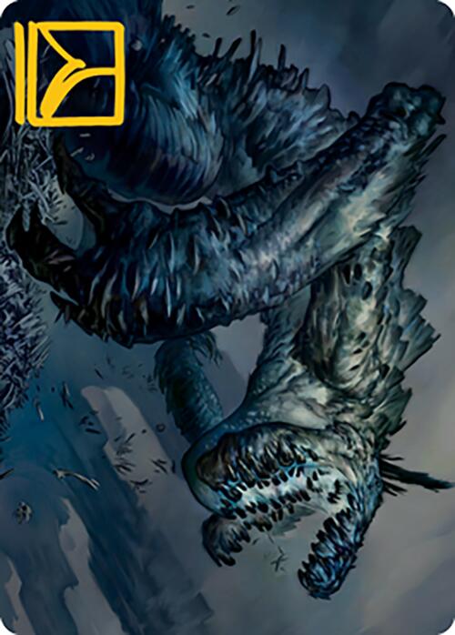 Necrogoyf Art Card (Gold-Stamped Signature) [Modern Horizons 2 Art Series] | Good Games Adelaide SA