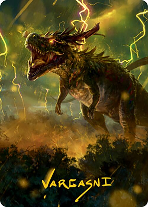 Thrasta, Tempest's Roar Art Card (42) (Gold-Stamped Signature) [Modern Horizons 2 Art Series] | Good Games Adelaide SA