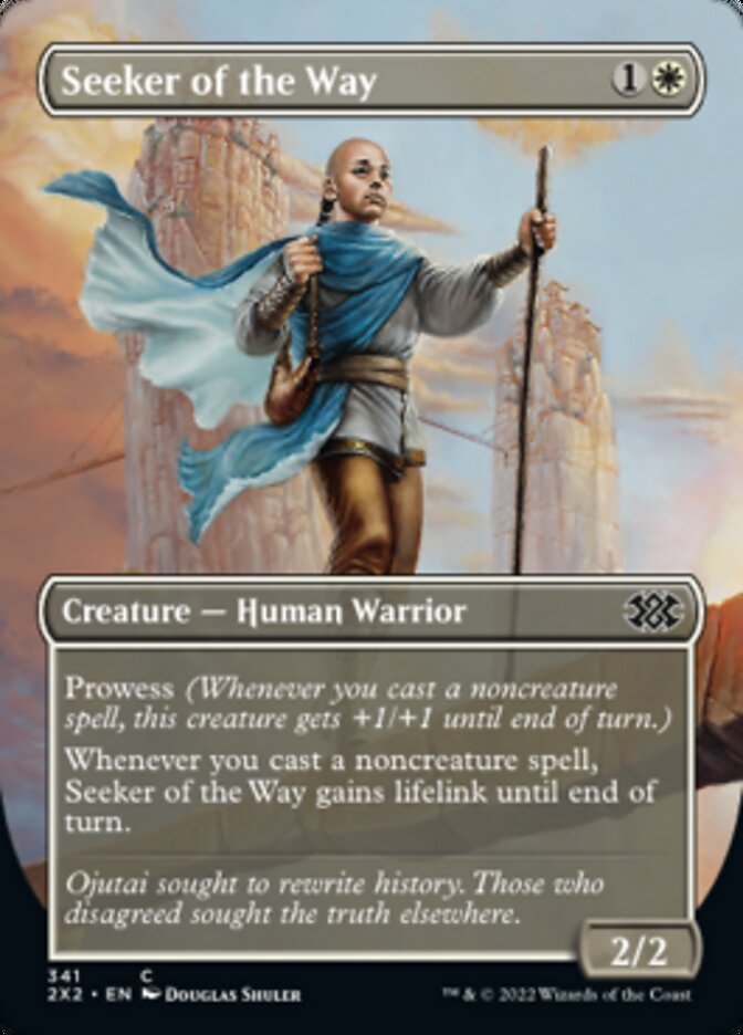 Seeker of the Way (Borderless Alternate Art) [Double Masters 2022] | Good Games Adelaide SA