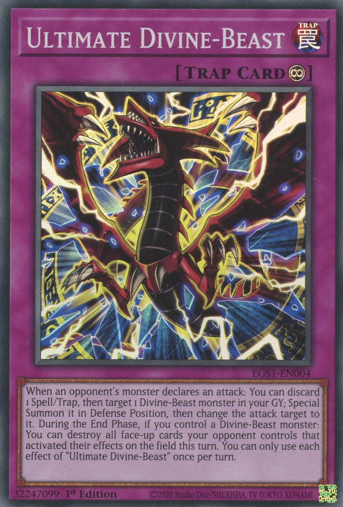 Ultimate Divine-Beast [EGS1-EN004] Super Rare | Good Games Adelaide SA