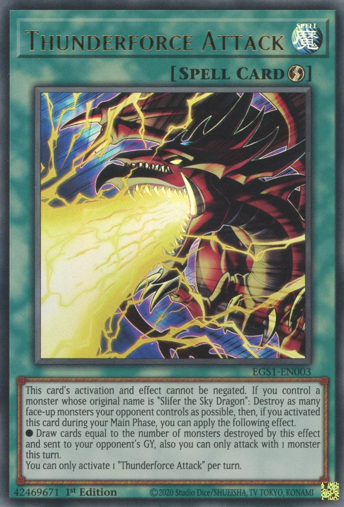 Thunderforce Attack [EGS1-EN003] Ultra Rare | Good Games Adelaide SA