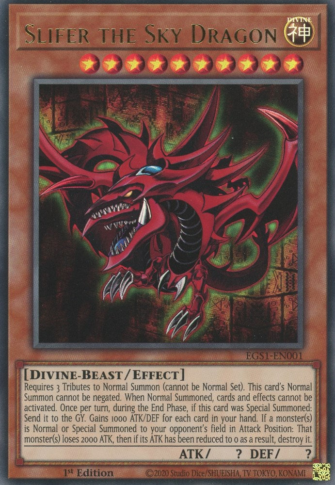 Slifer the Sky Dragon [EGS1-EN001] Ultra Rare | Good Games Adelaide SA