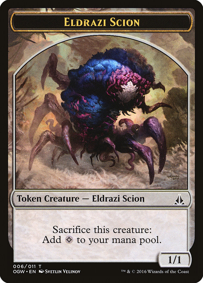 Eldrazi Scion (006/011) [Oath of the Gatewatch Tokens] | Good Games Adelaide SA