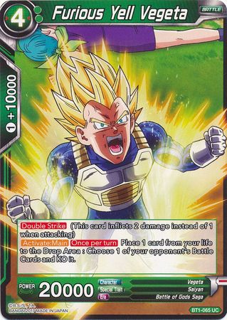 Furious Yell Vegeta [BT1-065] | Good Games Adelaide SA