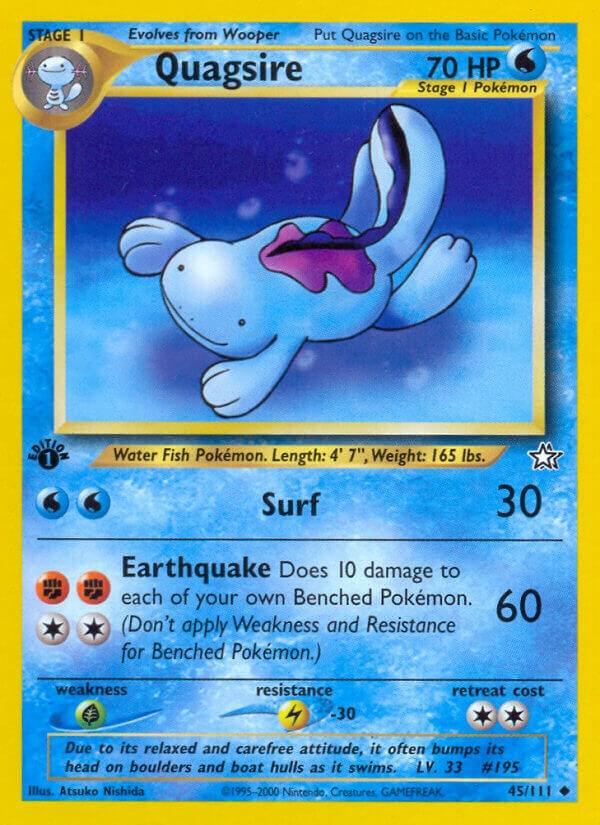Quagsire 045/111 (Neo Genesis)  - 1st Edition | Good Games Adelaide SA