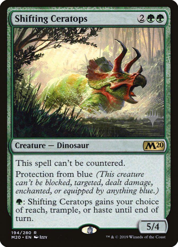 Shifting Ceratops [Core Set 2020 Promos] | Good Games Adelaide SA