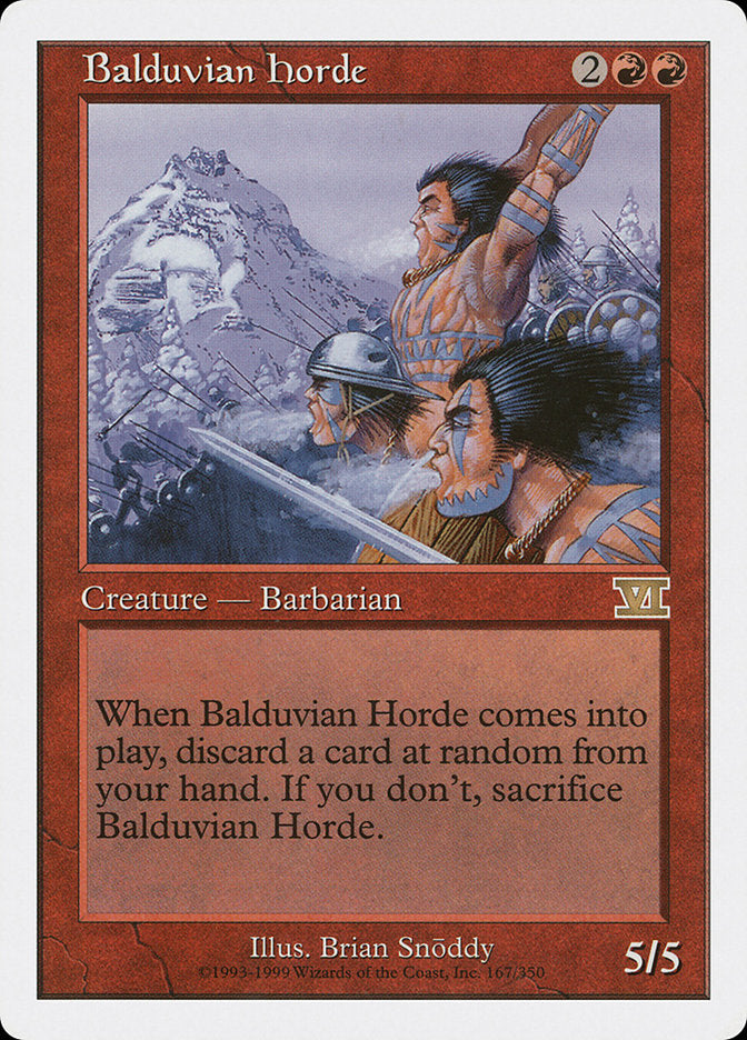 Balduvian Horde [Classic Sixth Edition] | Good Games Adelaide SA