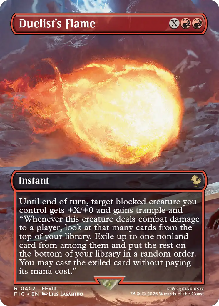 Duelist's Flame (Borderless) [FINAL FANTASY Commander] | Good Games Adelaide SA