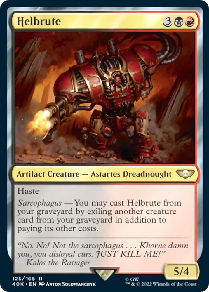 Helbrute Surge Foil 125 (Universes Beyond: Warhammer 40,000)  - Foil | Good Games Adelaide SA
