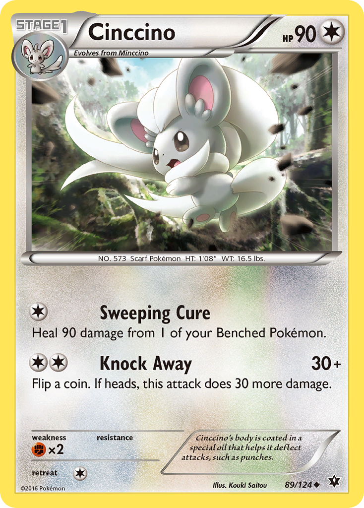 Cinccino (89/124) [XY: Fates Collide] | Good Games Adelaide SA