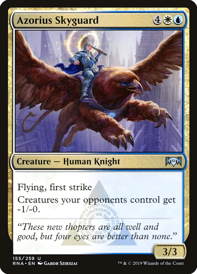 Azorius Skyguard 155 (Ravnica Allegiance)  - Foil | Good Games Adelaide SA