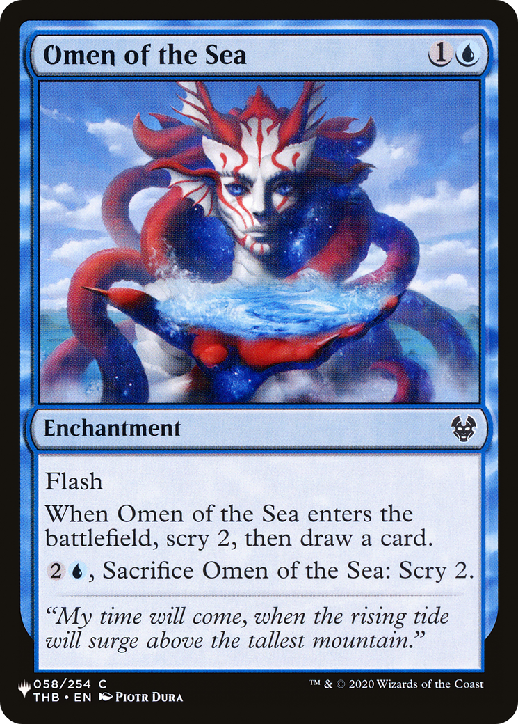 Omen of the Sea [The List Reprints] | Good Games Adelaide SA