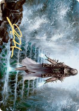 Karfell Harbinger Art Card Gold Stamped Signature 17 (Art Series: Kaldheim)  | Good Games Adelaide SA