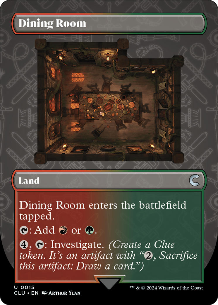 Dining Room (Borderless) [Ravnica: Clue Edition] | Good Games Adelaide SA
