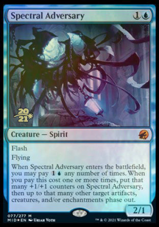 Spectral Adversary [Innistrad: Midnight Hunt Prerelease Promos] | Good Games Adelaide SA