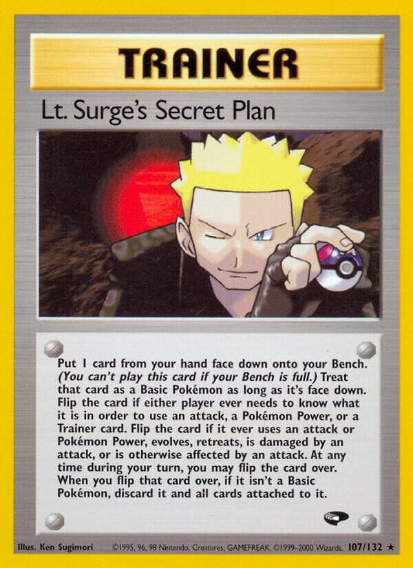 Lt. Surge's Secret Plan 107/132 (Gym Challenge)  - 1st Edition | Good Games Adelaide SA