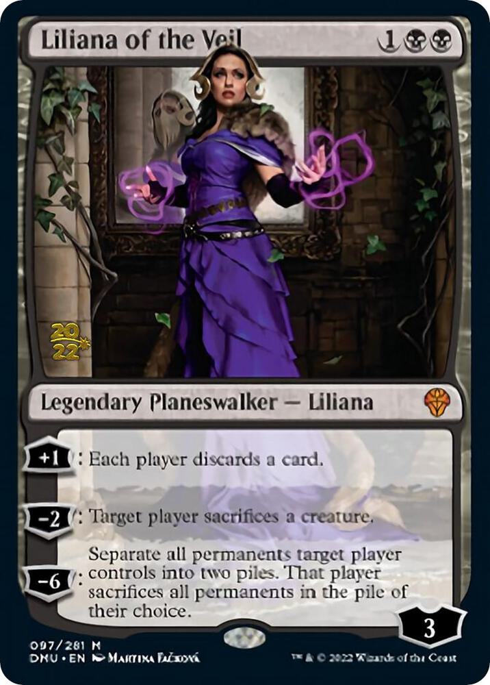 Liliana of the Veil 97 (Prerelease Cards)  - Foil | Good Games Adelaide SA